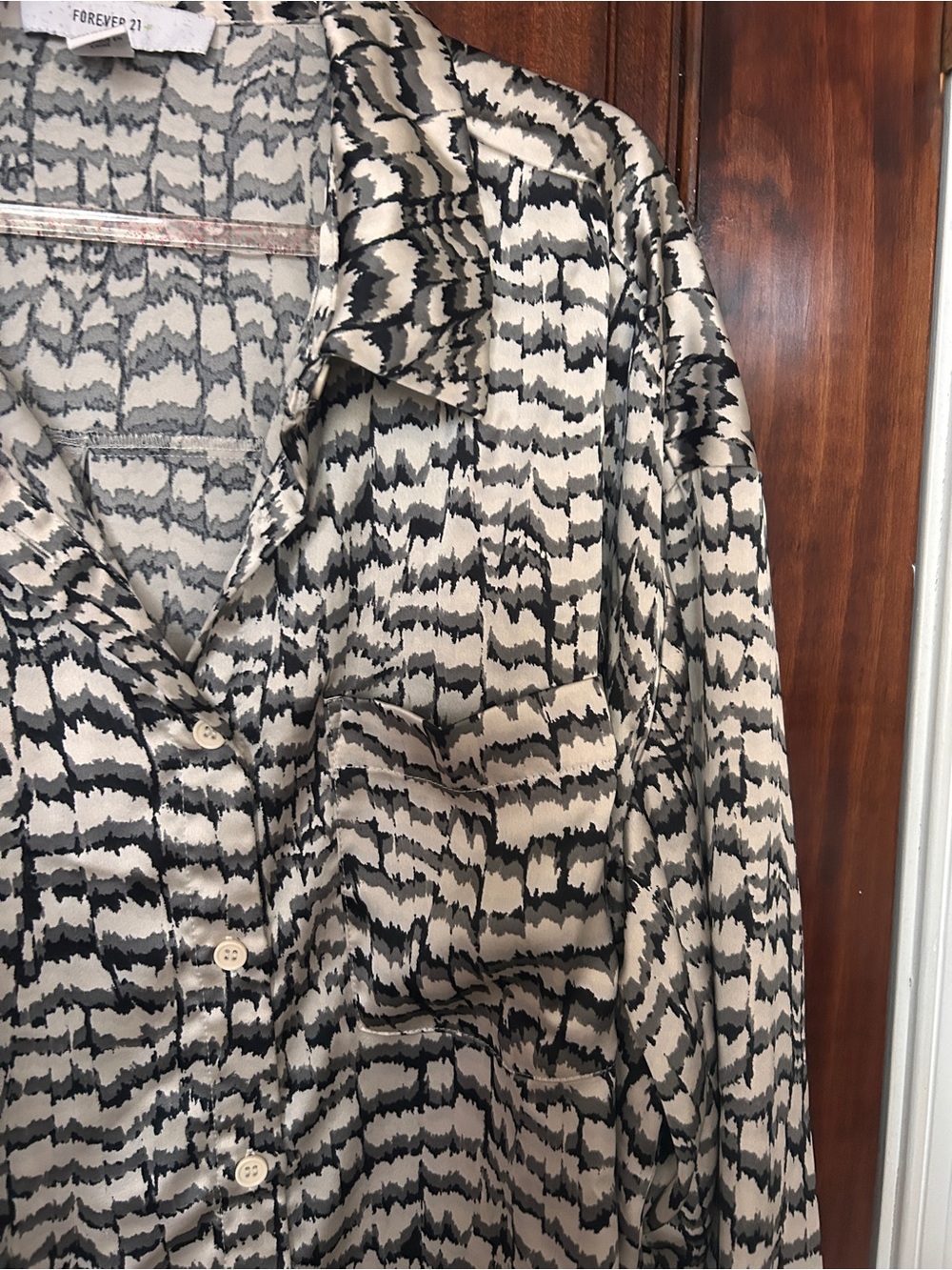 Patterned Button Up - Picture 2 of 4